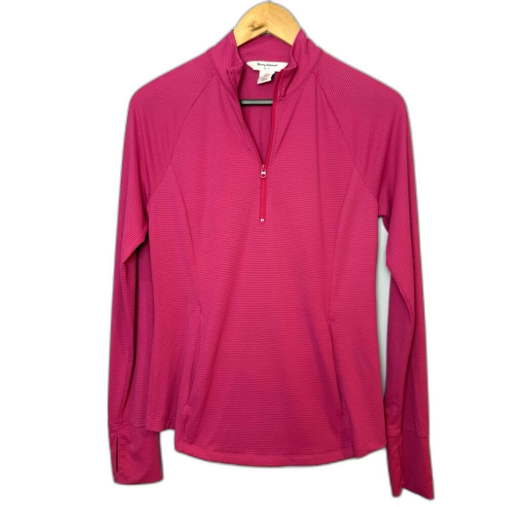 Tommy Bahama Women's Golf Pullover – Size Medium – Hot Pink – UPF 50+